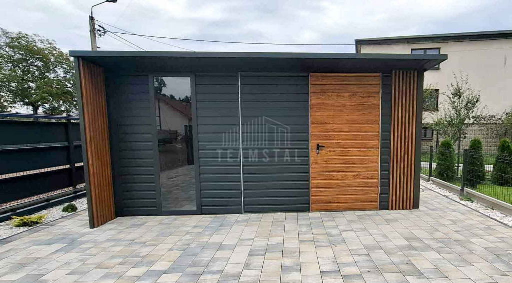 Schowek Domek ogrodowy 5x4m brama okno drewnopodowny dach rynny TS1206 Tychy - zdjęcie 4