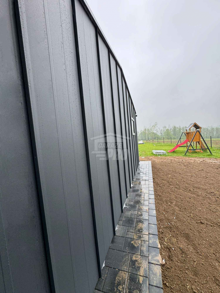 Garaż blaszany Premium 6x5,8 Brama drzwi okno rynny Blacha rąbek GP648 Kielce - zdjęcie 4