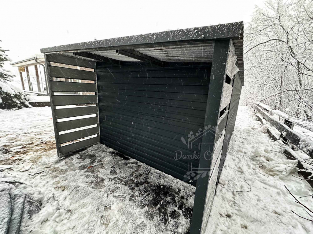 Domek Ogrodowy - Schowek Blaszany 5x3 +1x3  okno drzwi Antracyt  ID443 Kościerzyna - zdjęcie 10