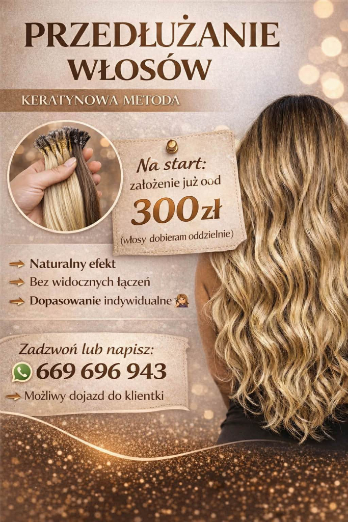 profesjonalne przedłużanie włosów metodą keratynową z efektem wow Bydgoszcz - zdjęcie 3
