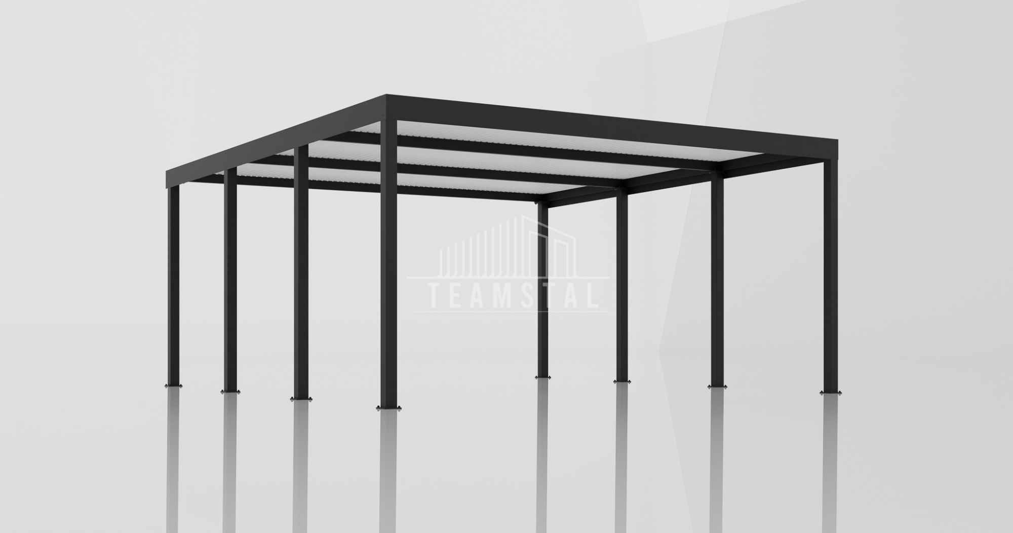CarPort PREMIUM - Wiata samochodowa 5x5 Antracyt - TS1042 Lidzbark Warmiński - zdjęcie 2