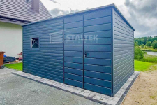 Schowek Domek Ogrodowy 4x2,5m Brama Drzwi Okno  Dach ST151 Stare Miasto - zdjęcie 2