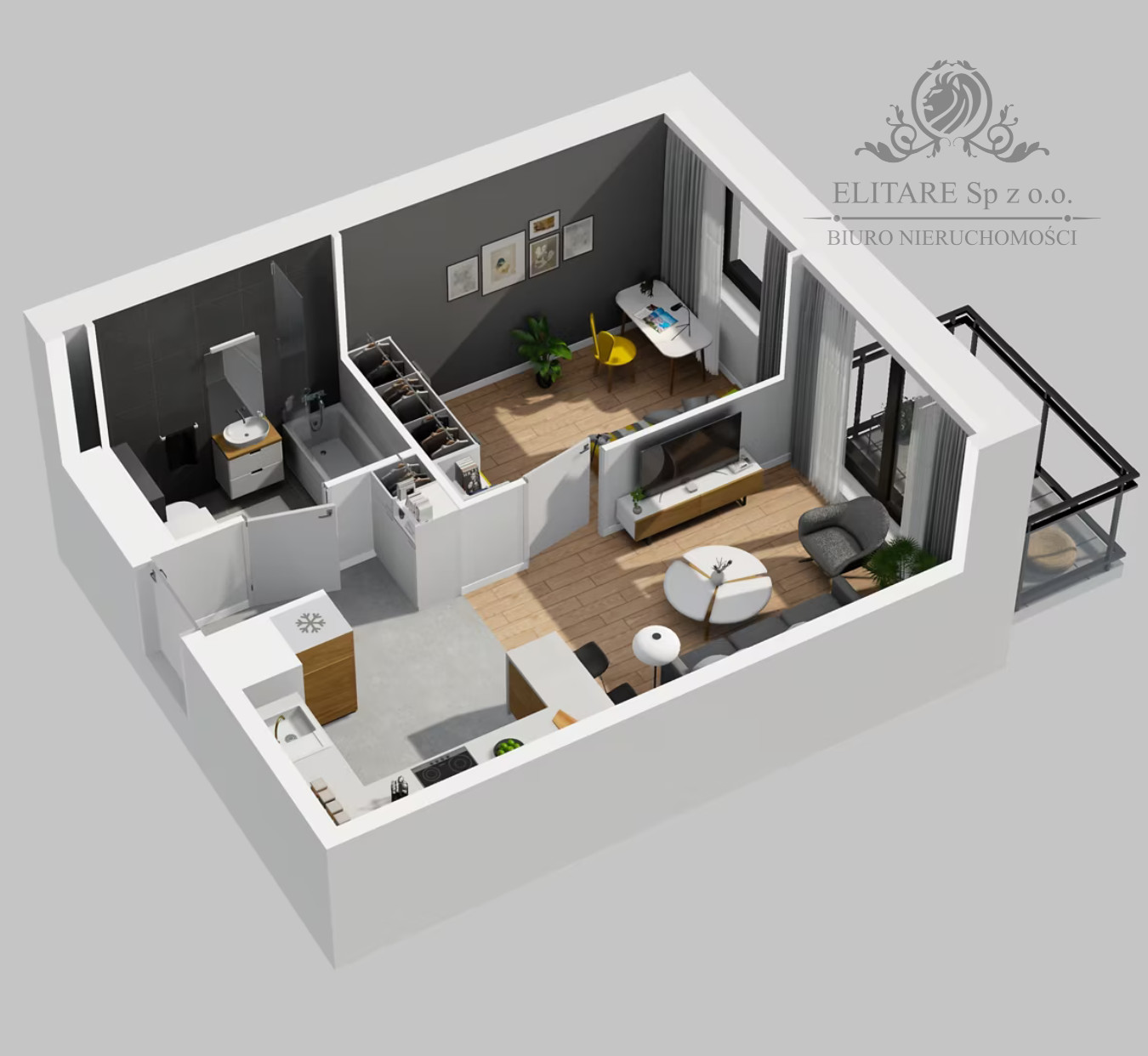 Mieszkanie 2pok, 35,63m2 z balkonem, ogrz.miejskie, Krzyki, Wrocław Krzyki - zdjęcie 9