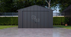 Garaż blaszany 4x5m brama drzwi blacha na rąbek dach TKD373 Cieszyn - zdjęcie 4