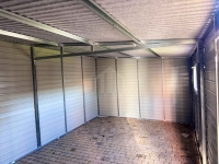 Garaż blaszany 3,5x5m - brama dwuskrzydłowa - drzwi - okno dach  SO181 Augustów - zdjęcie 2