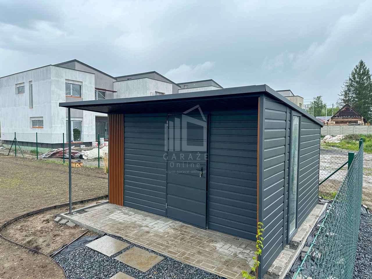 Schowek domek ogrodowy PREMIUM 4x3m wiata 4x1m  podbitka ID1077 Mrągowo - zdjęcie 2