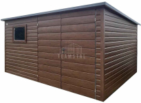 Schowek domek 4x2 brama okno drewnopodobny dach TS1138