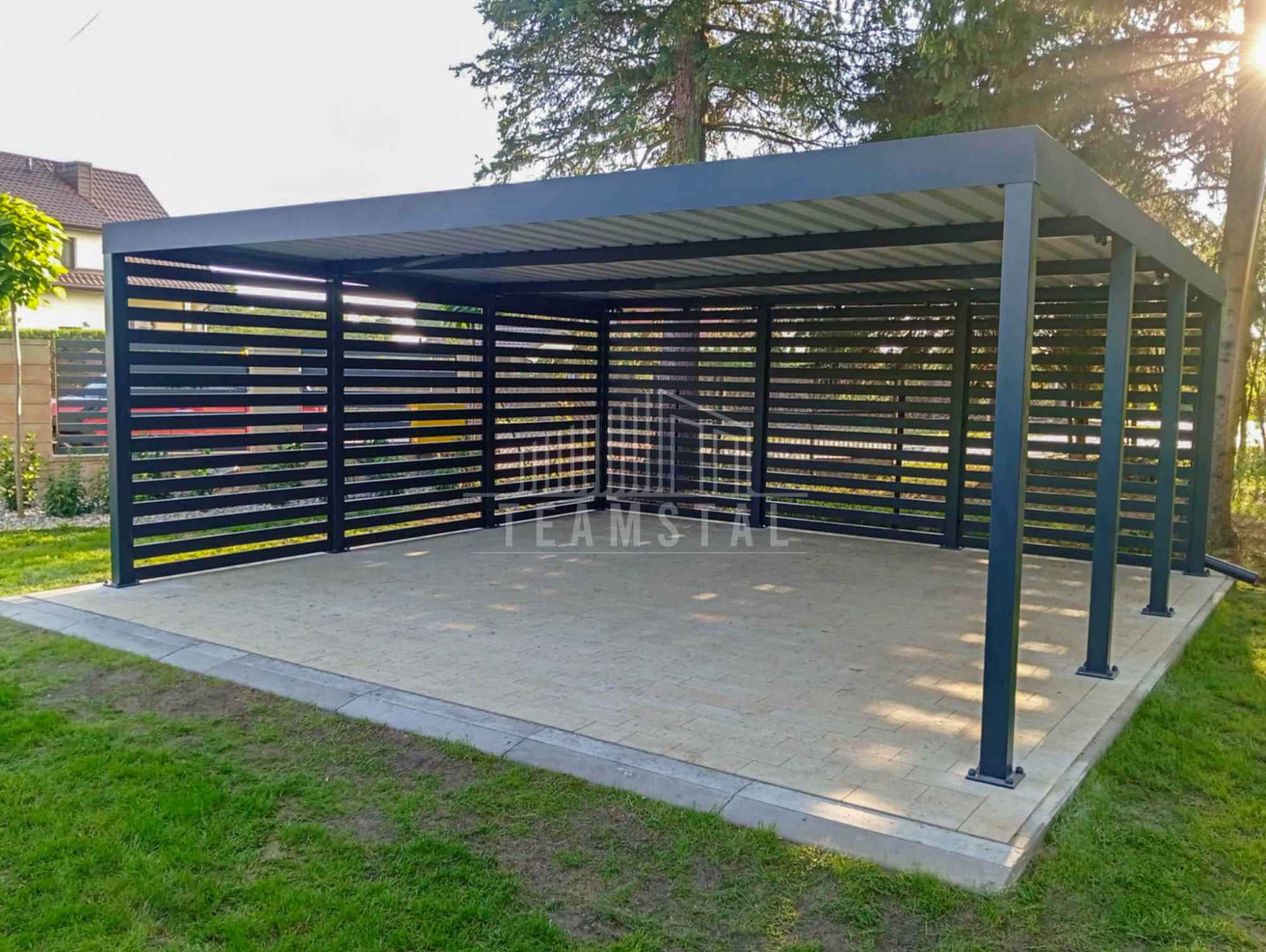 CarPort PREMIUM - wiata samochodowa 6x6  dodatkowa zabudowa TS1114 Tarnów - zdjęcie 2