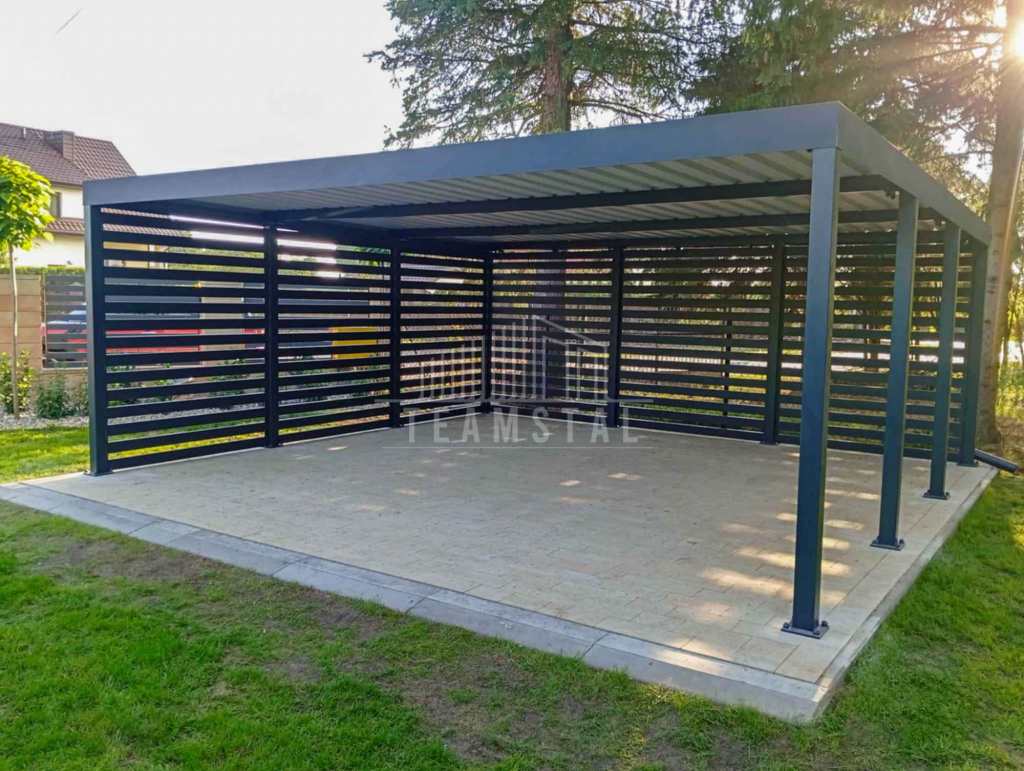 CarPort PREMIUM - wiata samochodowa 6x6  dodatkowa zabudowa TS1114 Tarnów - zdjęcie 2
