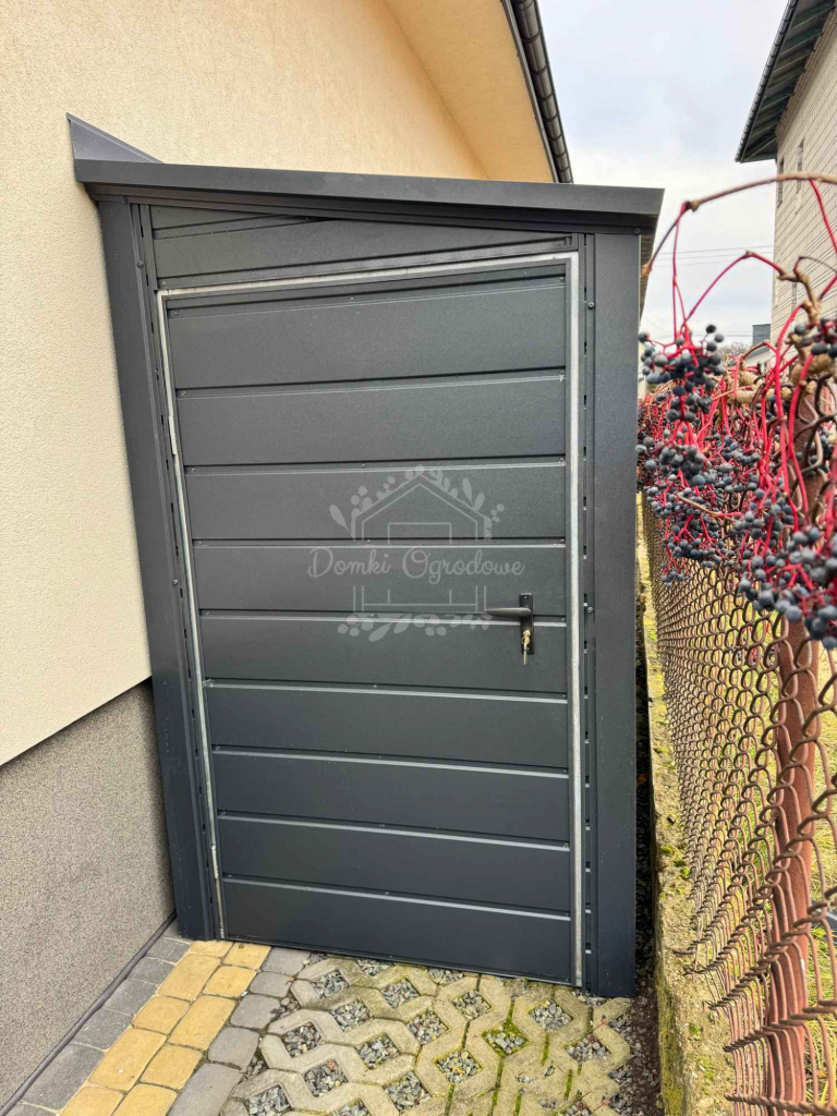 Schowek  domek ogrodowy 1,4x4m  antracyt dach spad w bok ID874 Mysłowice - zdjęcie 2