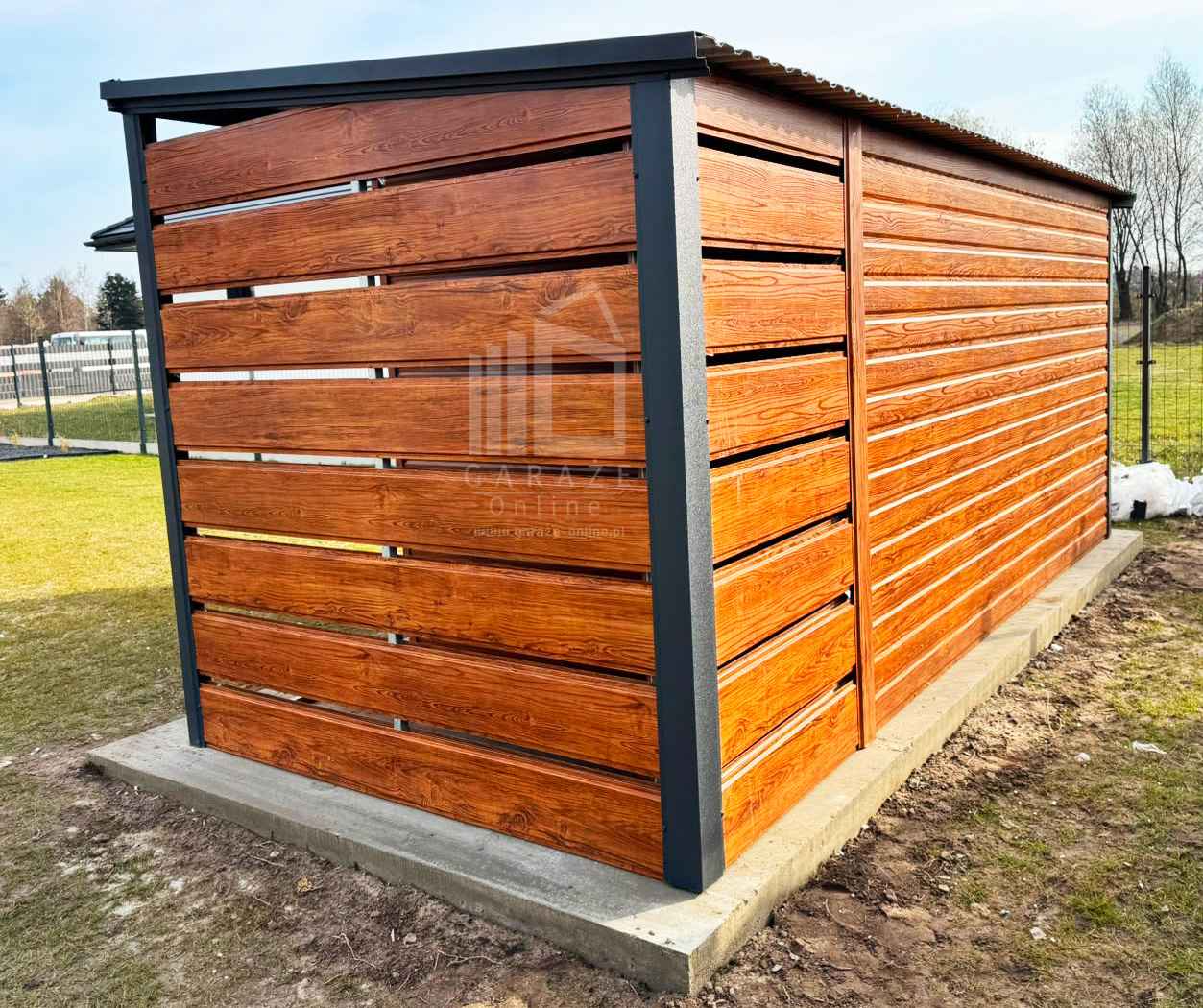 Domek ogrodowy 4x2,5 m + wiata 1x2,5 m drzwi okno  dach  ID1282 Mysłowice - zdjęcie 5