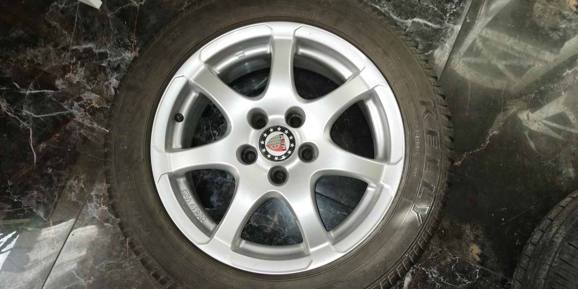 Sprzedam  felgi aluminiowe z oponami 5 X 110, 205/55 16" Opel Astra H, Krzyki - zdjęcie 5