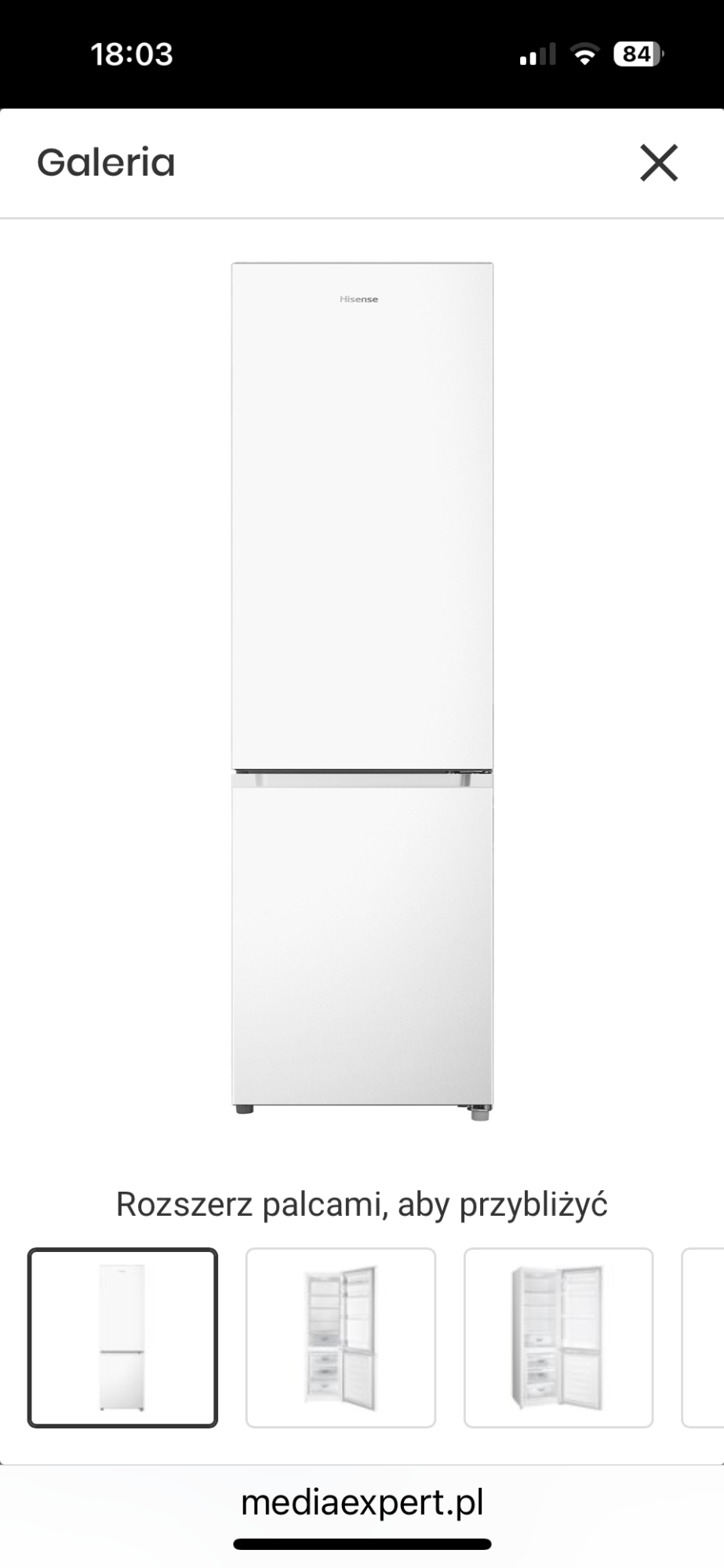 Lodówka Hisense 180 cm biała Głuchołazy - zdjęcie 1