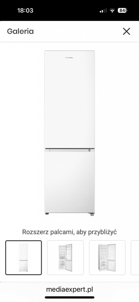 Lodówka Hisense 180 cm biała Głuchołazy - zdjęcie 1