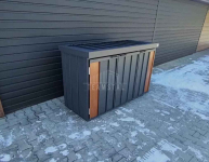 Zabudowa koszy na śmieci wiata obudowa 177x65x110 cm 3x120L TS1222 Lubartów - zdjęcie 5