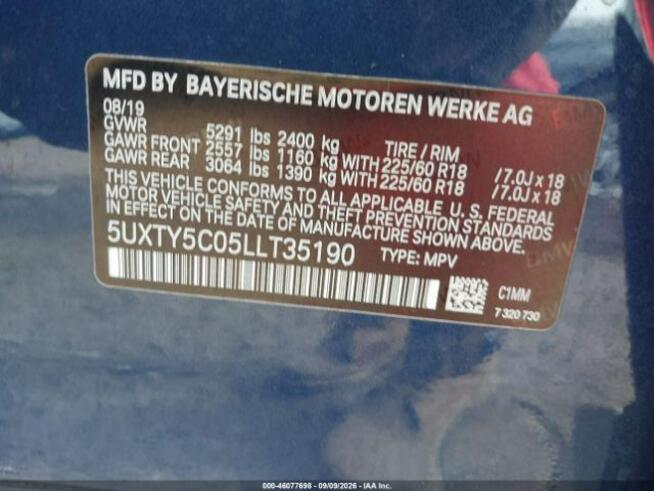 2020 BMW X3 XDRIVE30I Sulejówek - zdjęcie 10
