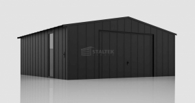 Garaż blaszany 7x6m brama uchylna okno drzwi blacha na rąbek ST210 Krynica-Zdrój - zdjęcie 2