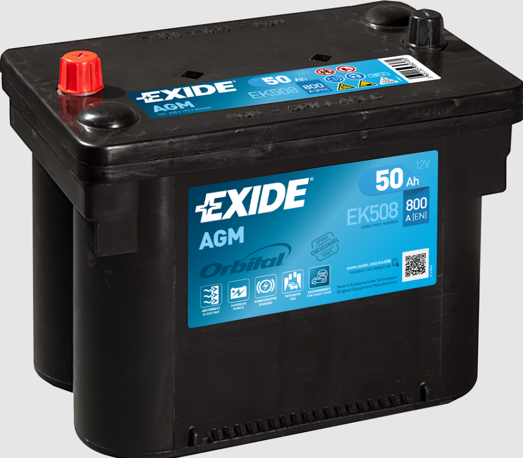 Akumulator 50Ah 800A Exide Orbital AGM START/STOP EK508 Ostrów Wielkopolski - zdjęcie 1