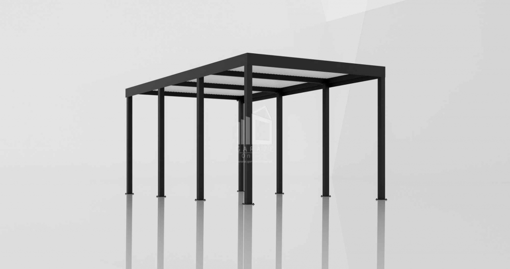 CarPort PREMIUM - Wiata samochodowa 3x5 Antracyt - ID955 Rybnik - zdjęcie 2