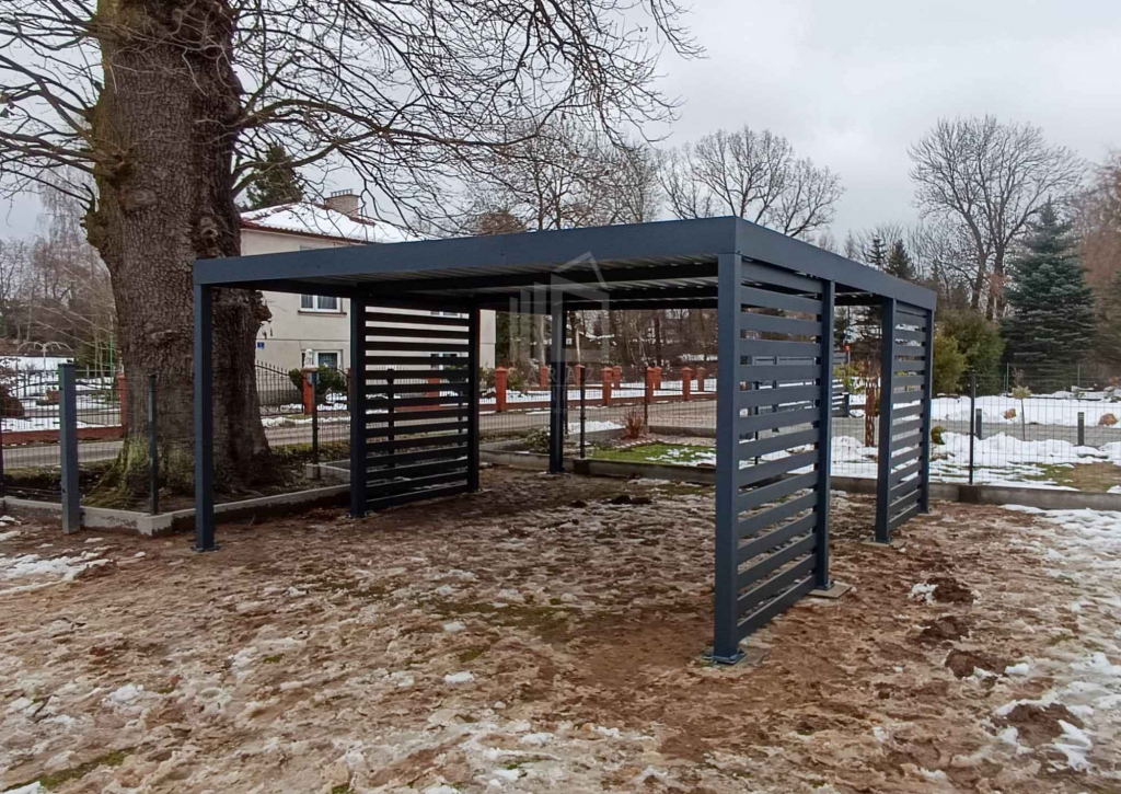 Carport PREMIUM - Wiata samochodowa 5x5 dodatkowa zabudowa ID1157 Żnin - zdjęcie 2