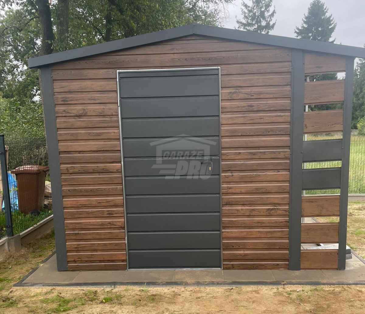 Schowek - domek ogrodowy 2,5x2,5m wiata 0,5m - drzwi dach GP688 Jarocin - zdjęcie 2