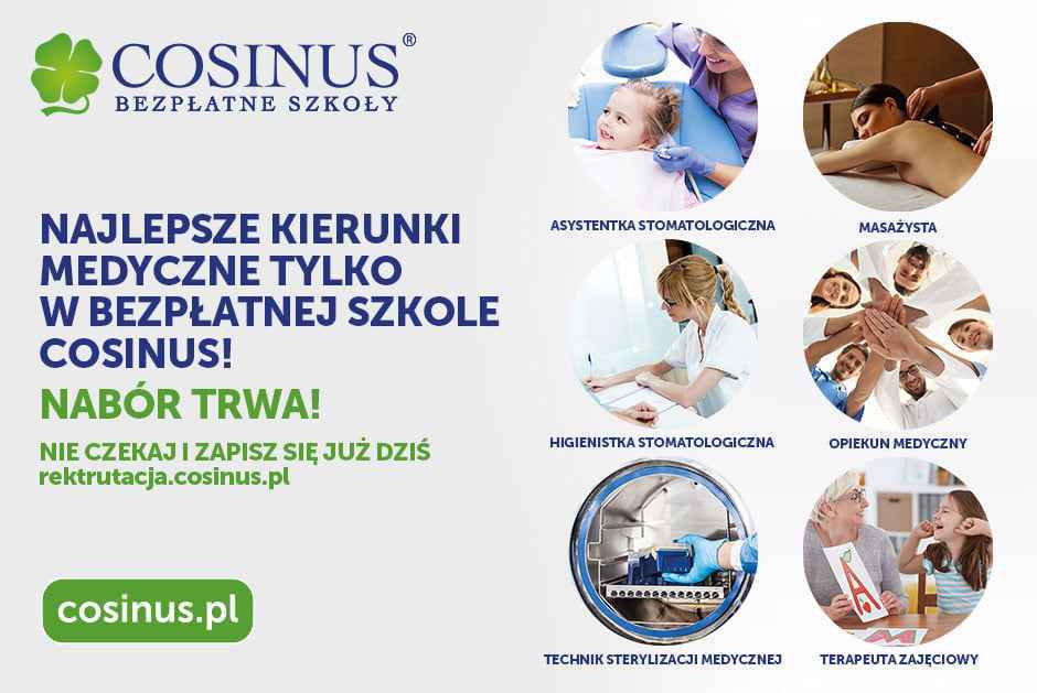Kierunki medyczne w Cosinus Skierniewice za darmo Skierniewice - zdjęcie 1