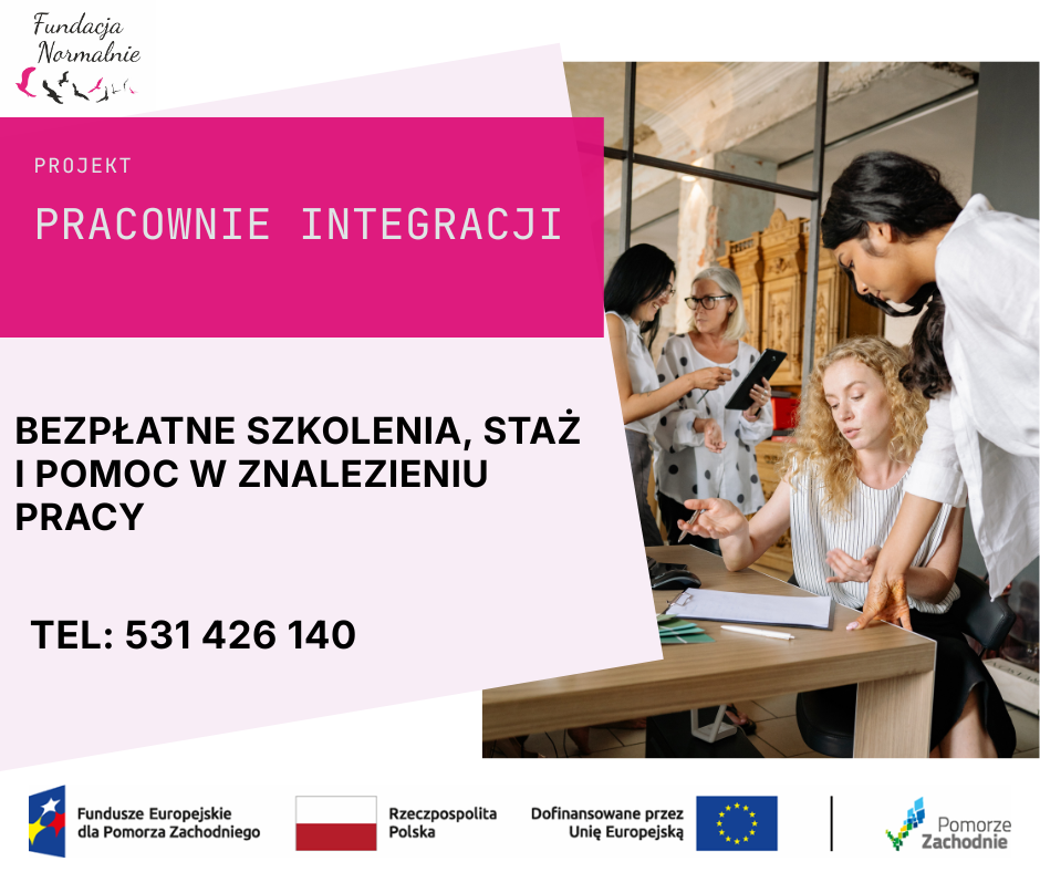 Bezpłatne szkolenia, staż i pomoc w znalezieniu pracy Szczecin - zdjęcie 1