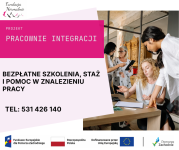 Bezpłatne szkolenia, staż i pomoc w znalezieniu pracy