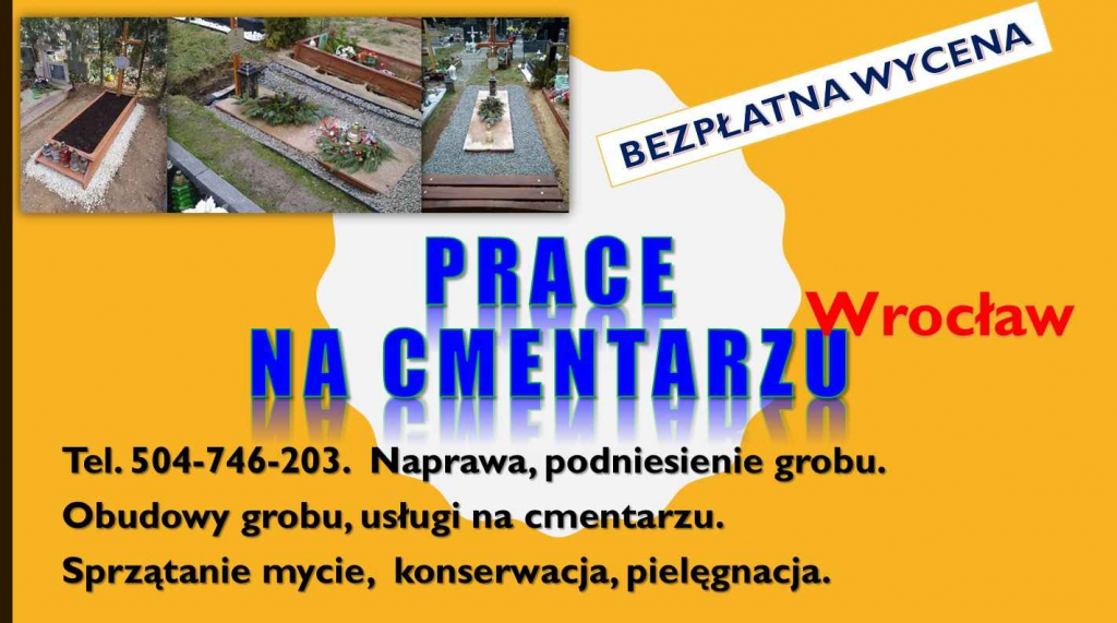 Sprzątanie grobów, grobu t 504746203,cmentarz Wrocław,opieka na grobem Psie Pole - zdjęcie 8