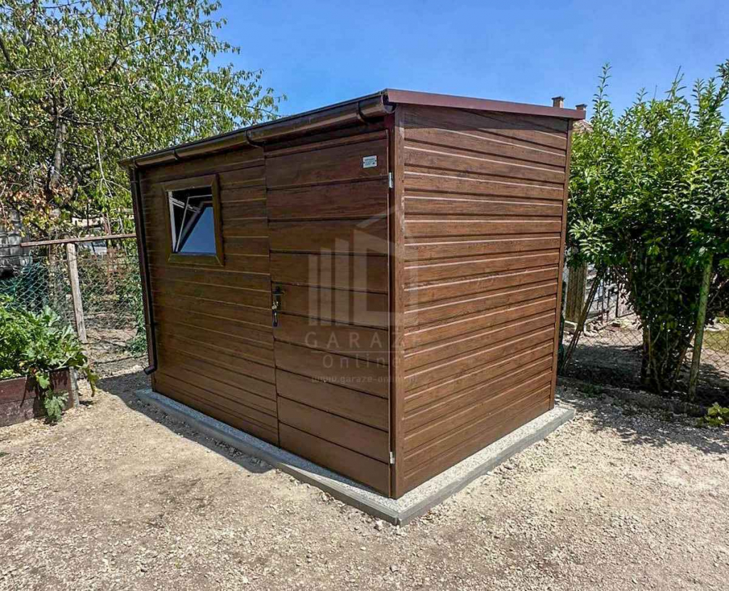 Schowek domek ogrodowy 3x2m drzwi okno dach spad w przód rynna ID1051 Gdańsk - zdjęcie 3
