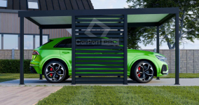 CarPort PREMIUM - wiata samochodowa 3x5 - antracyt - zabudowa  CP105 Koszalin - zdjęcie 3