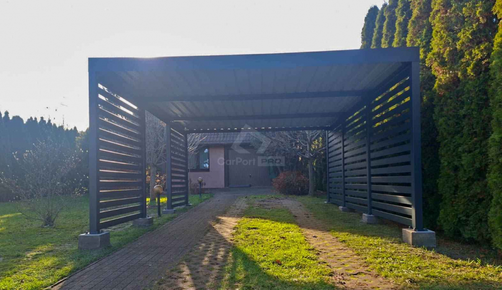 CarPort PREMIUM - wiata samochodowa 5x6  dodatkowa zabudowa CP126 Łomża - zdjęcie 3