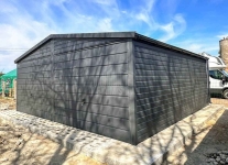 Garaż blaszany 6x5,8 m 2x brama  drzwi okno dach  rynny TS1277 Jarocin - zdjęcie 3