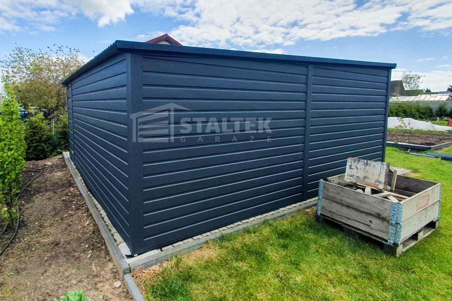 Schowek Domek Ogrodowy 4x4m Wiata 1x4m Panele Verona Brama  Dach ST152 Zakopane - zdjęcie 4