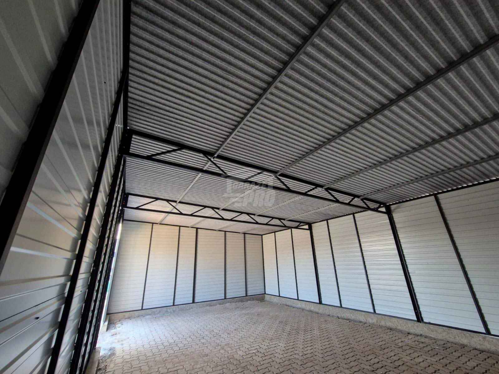Garaż blaszany - hala magazynowa 9x6m Otwór dach GP571 Sopot - zdjęcie 4
