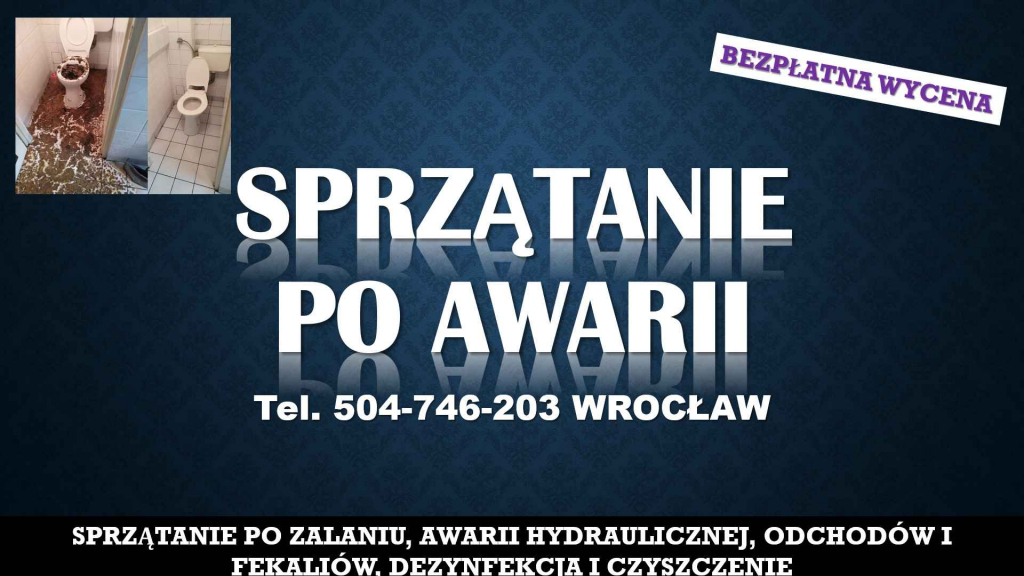 Sprzątanie fekaliów Wrocław, tel. 504-746-203. Po zalaniu kanalizacji, Psie Pole - zdjęcie 3