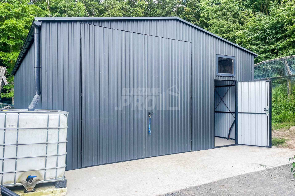 Hala - Garaż Blaszany 7x10m  Drzwi - Okno - Antracyt - Rynny GP382 Opole - zdjęcie 10