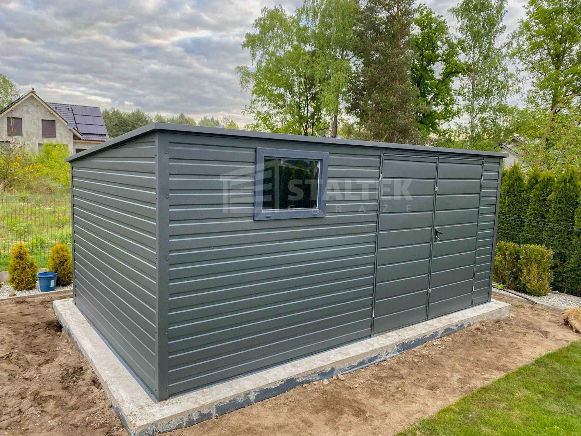 Schowek - Domek Ogrodowy 4,5x3m -  Drzwi  okno  dach ST186 Gryfice - zdjęcie 2