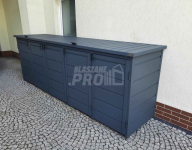 Zabudowa koszy na śmieci wiata śmietnikowa 345x80x120 cm 5x240L GP332 Cieszyn - zdjęcie 5