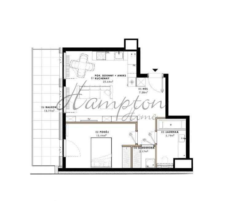 Apartament w luksusowym budynku z 2023r w Centrum Śródmieście - zdjęcie 2