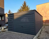 Garaż blaszany 3x6m + wiata 1m Brama uchylna drzwi dach spad TS1048 Kostrzyn nad Odrą - zdjęcie 2