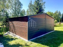 Garaż blaszany 6x4m - 2x brama uchylna - drzwi SO122 Katowice - zdjęcie 3