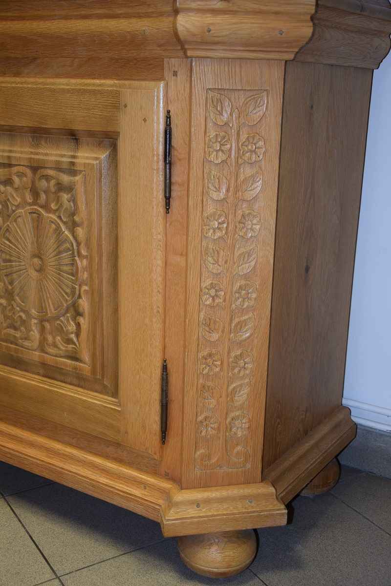 kredens z drewna dębowego - super stan Olsztyn - zdjęcie 8