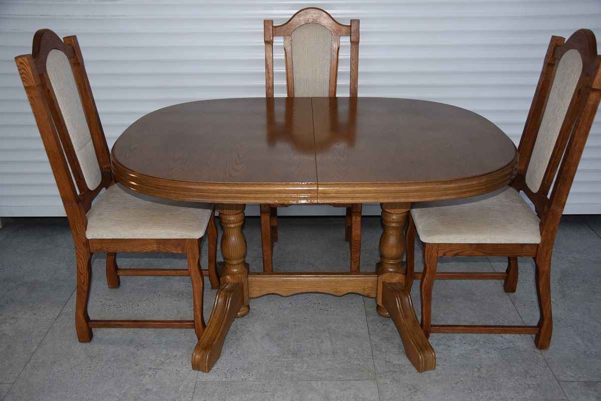 stół rozkładany i 4 krzesła - komplet w super stanie Olsztyn - zdjęcie 3