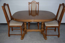 stół rozkładany i 4 krzesła - komplet w super stanie Olsztyn - zdjęcie 3