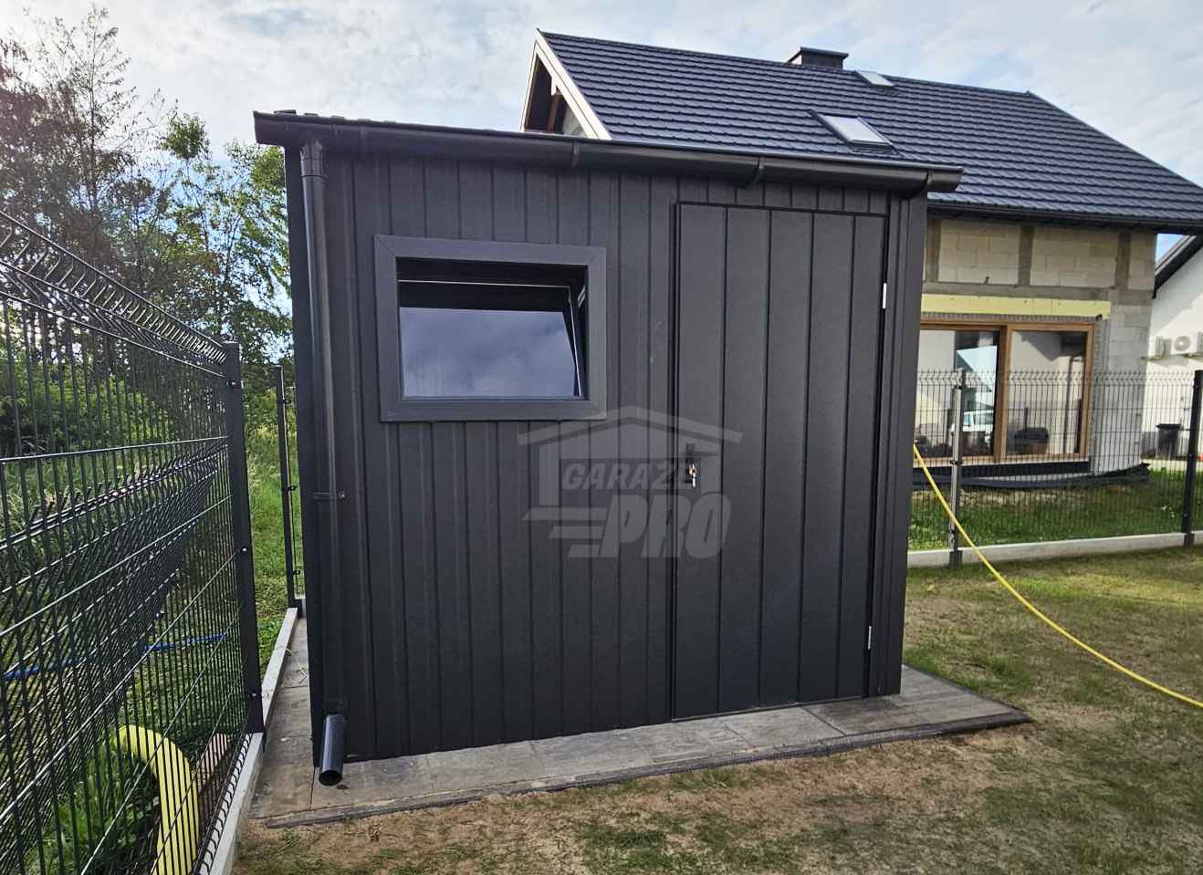 Domek ogrodowy 2,5x2 m drzwi okno dach dwuspad odwrócony rynny GP738 Gdynia - zdjęcie 3