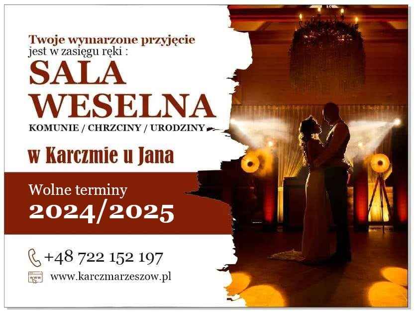 Sala weselna Karczma u Jana - wolne terminy 2024/2025 Zaczernie - zdjęcie 1