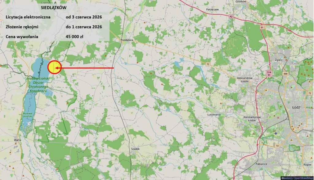 Licytacja komornicza, uzbrojona, Jeziorsko Siedlątków - zdjęcie 3