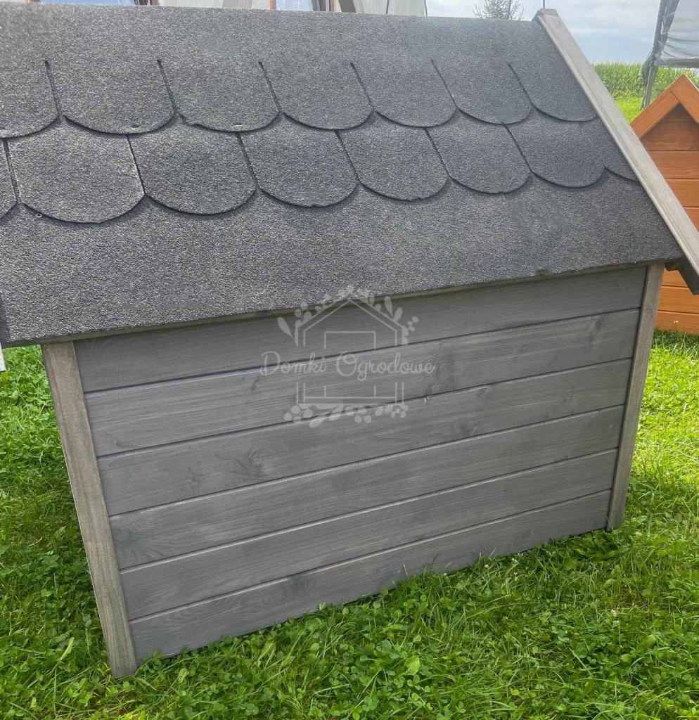 Buda dla psa Rozmiar "XXL" - Grafit - Dach dwuspadowy ID838 Ruda Śląska - zdjęcie 6