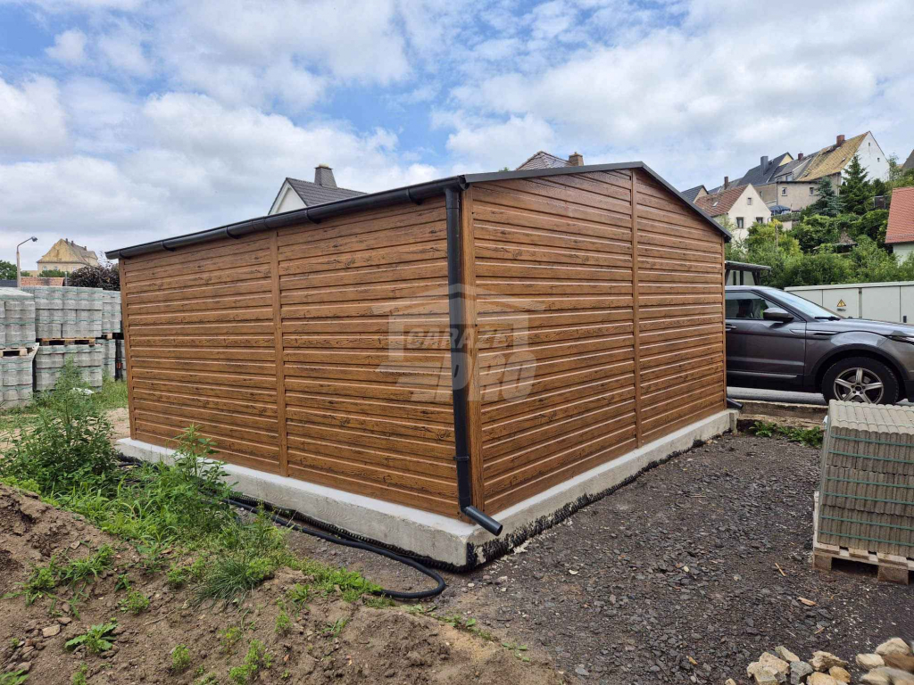 Garaż blaszany 4,5x5 - brama - drzwi - 2x okno Dach rynny GP632 Zamość - zdjęcie 3